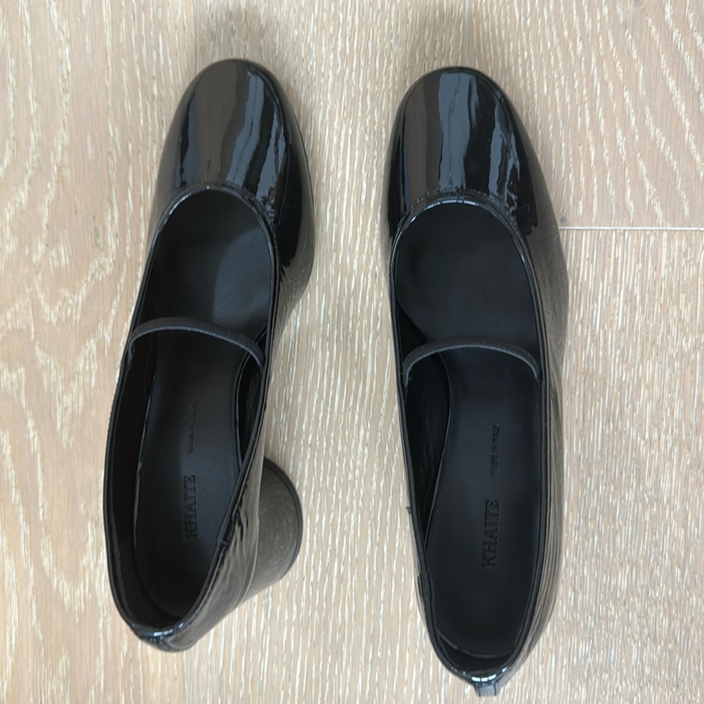 KHAITE patent leather black Lorimer pumps! 37.5